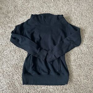 Black Turtleneck Hoodie Womens